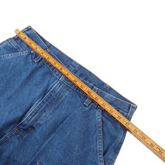 Carhartt B73-DST Denim Double Knee Baggy Carpenter Pants - Picture 7 of 10